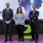 Patricio Abando, director de Ventas de Pladur® y Algíss®, SUSANA MENCIA​ Directora de Marketing de Pladur® y Algíss®Enrique Ramírez, director general Pladur® y Algíss®