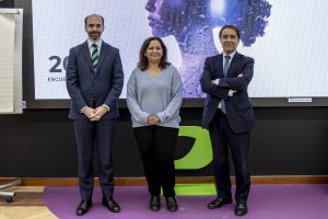 Patricio Abando, director de Ventas de Pladur® y Algíss®, SUSANA MENCIA​ Directora de Marketing de Pladur® y Algíss®Enrique Ramírez, director general Pladur® y Algíss®